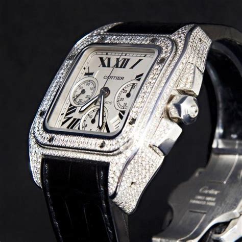 replica cartier santos 100 diamond|cartier santos copy.